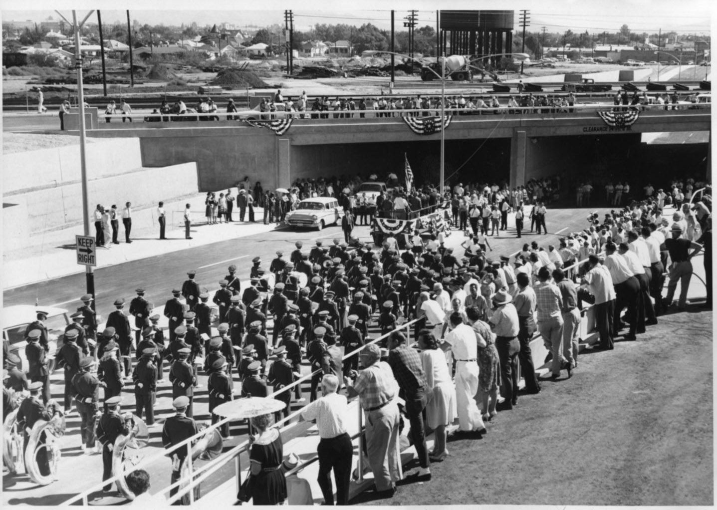 Witnessing the opening of the Broadway underpass